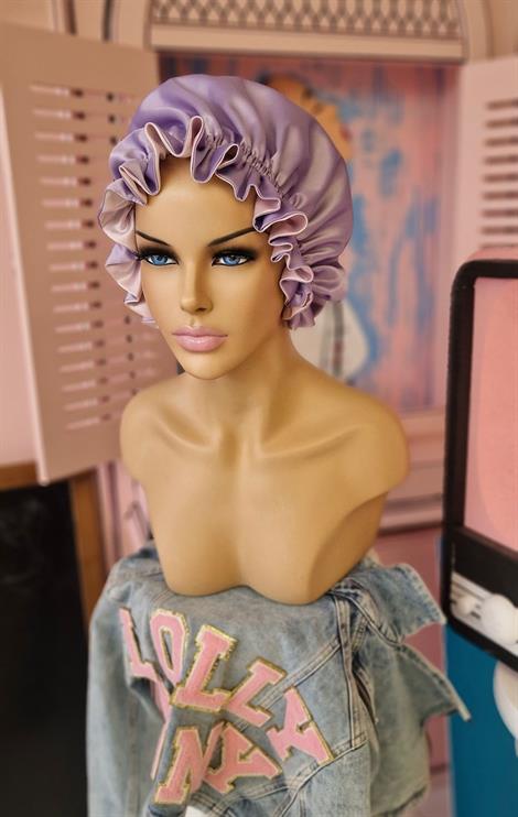 ÇİFT TARAFLI İPEK SATEN SAÇ BAKIM VE UYKU BONESİ