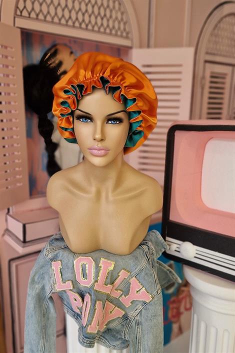 ÇİFT TARAFLI İPEK SATEN SAÇ BAKIM VE UYKU BONESİ