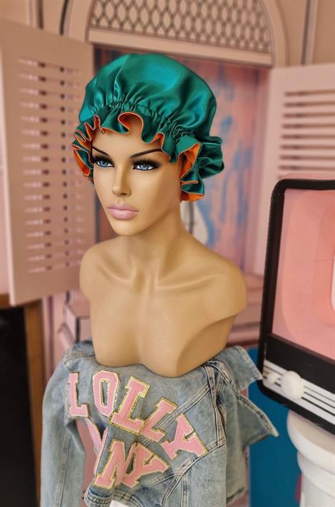 ÇİFT TARAFLI İPEK SATEN SAÇ BAKIM VE UYKU BONESİ