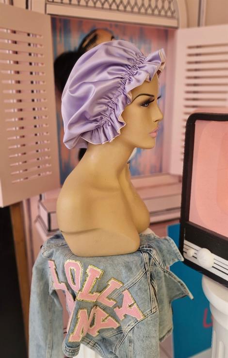 ÇİFT TARAFLI İPEK SATEN SAÇ BAKIM VE UYKU BONESİ