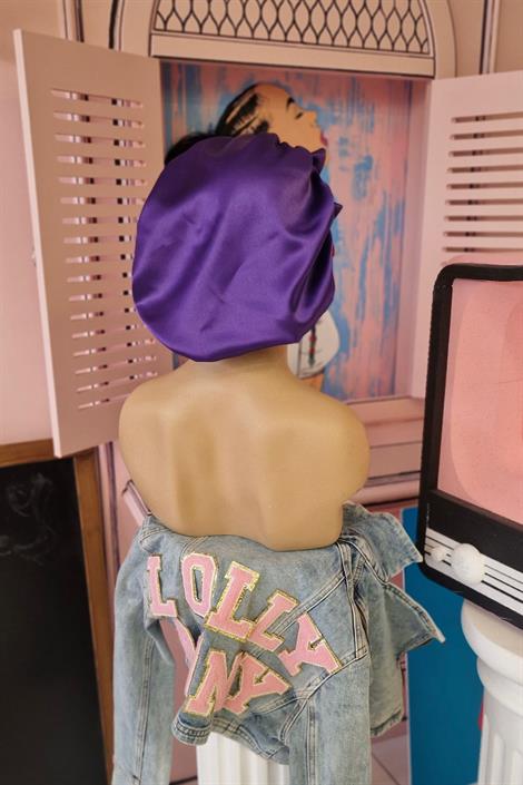 ÇİFT TARAFLI İPEK SATEN SAÇ BAKIM VE UYKU BONESİ