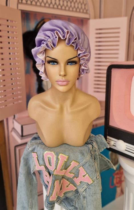 ÇİFT TARAFLI İPEK SATEN SAÇ BAKIM VE UYKU BONESİ