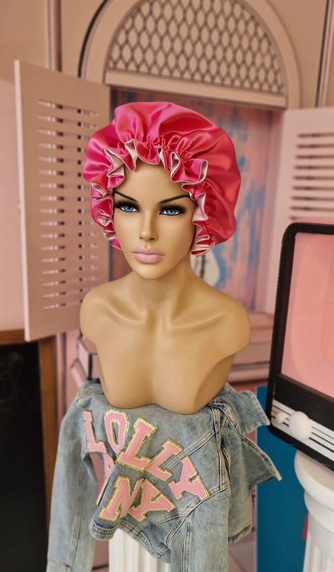 ÇİFT TARAFLI İPEK SATEN SAÇ BAKIM VE UYKU BONESİ