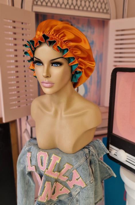 ÇİFT TARAFLI İPEK SATEN SAÇ BAKIM VE UYKU BONESİ