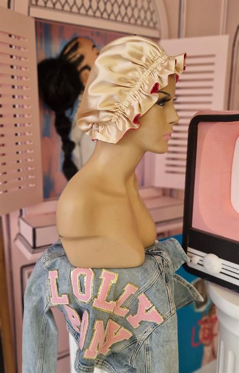 ÇİFT TARAFLI İPEK SATEN SAÇ BAKIM VE UYKU BONESİ