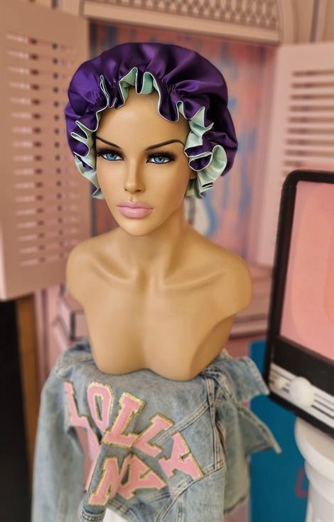 ÇİFT TARAFLI İPEK SATEN SAÇ BAKIM VE UYKU BONESİ