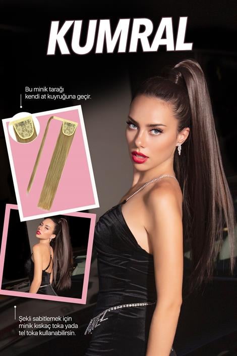 Fiber Düz At Kuyruğu Açık Kumral