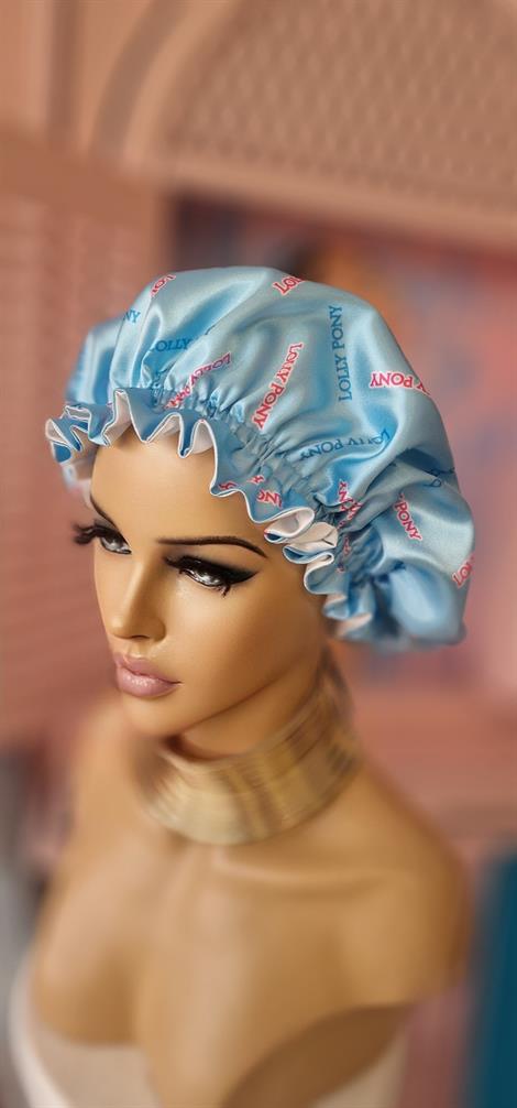 İpek Saten Saç Sağlığı Bonesi Çift Taraflı Özel Seri Beyaz Rengi