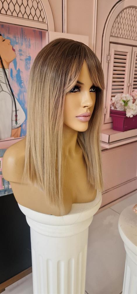 LOLLY PONY Düz Perçemli Röfleli 40cm Kore Fiber Sentetik Peruk