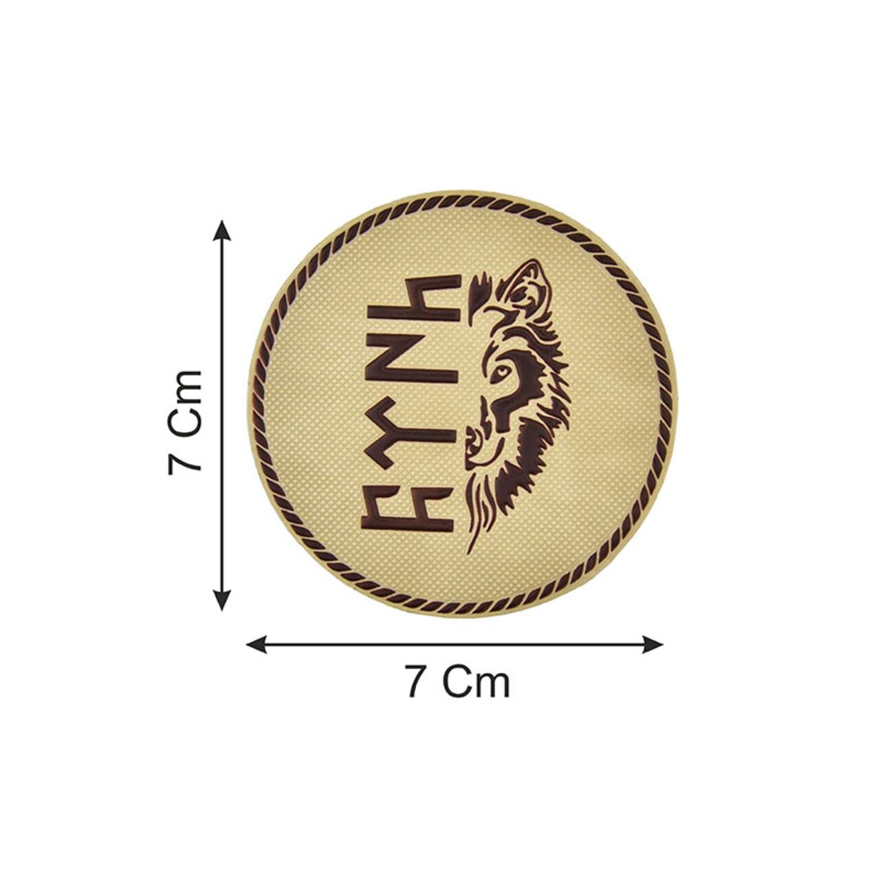 Türk Yazılı, Kurt Logolu Patch, Askeri Cırtlı Peç