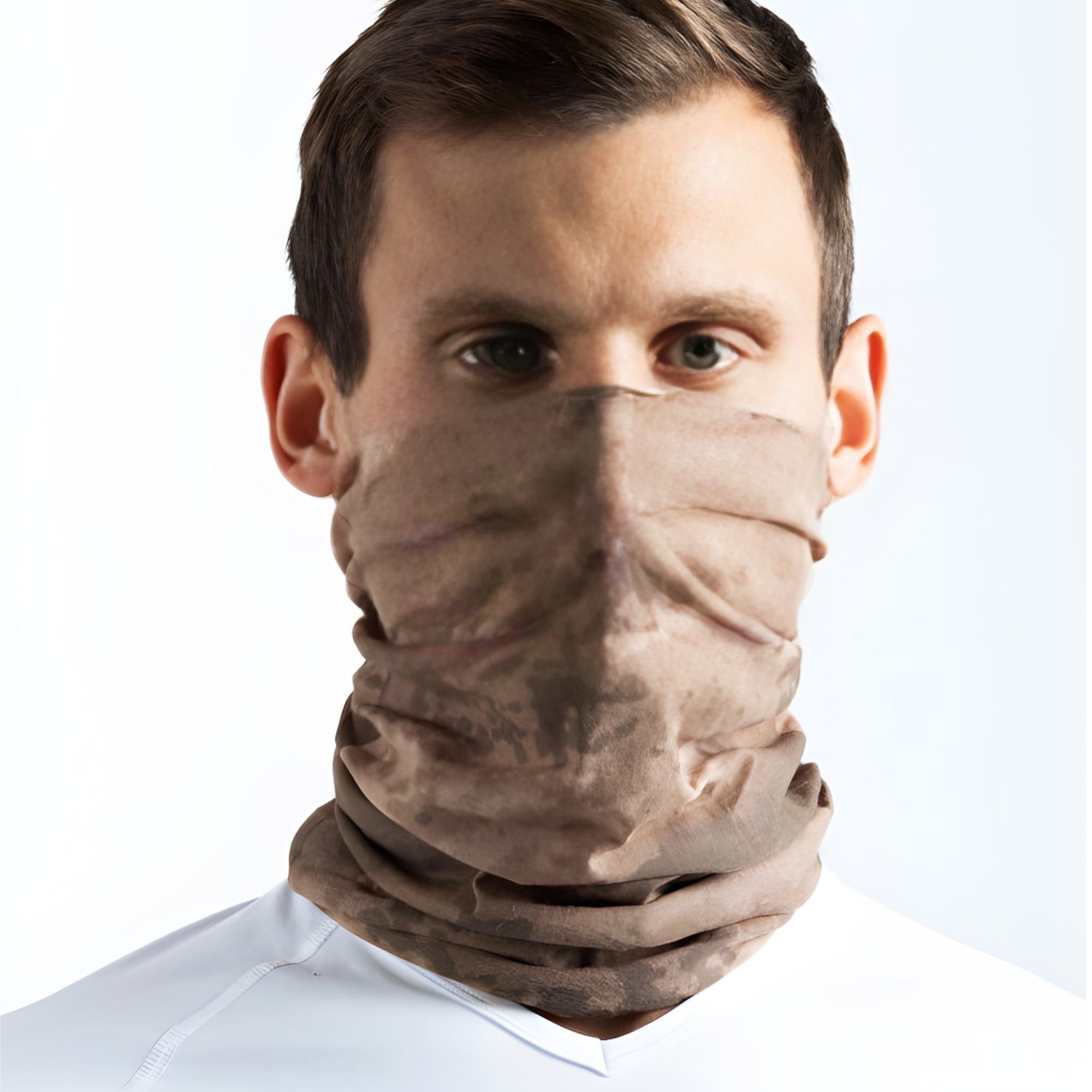 11 Farklı Şekilde Kullanılabilen Jandarma Kamuflaj Desenli Buff, Boyunluk, Bandana