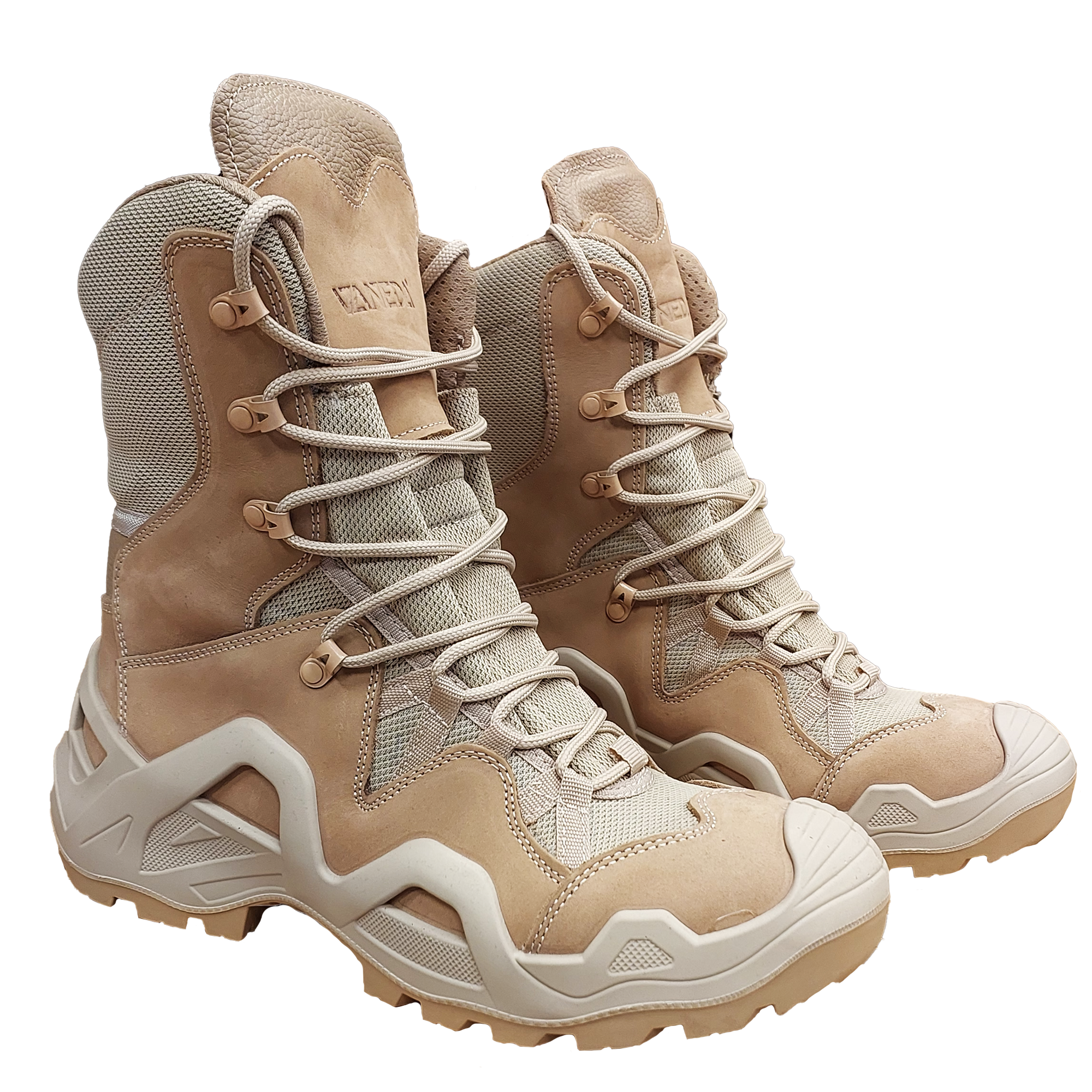 Vaneda 1490 Erkek Bej Kaydırmaz Tabanlı Su Geçirmez Nubuk Deri Bot