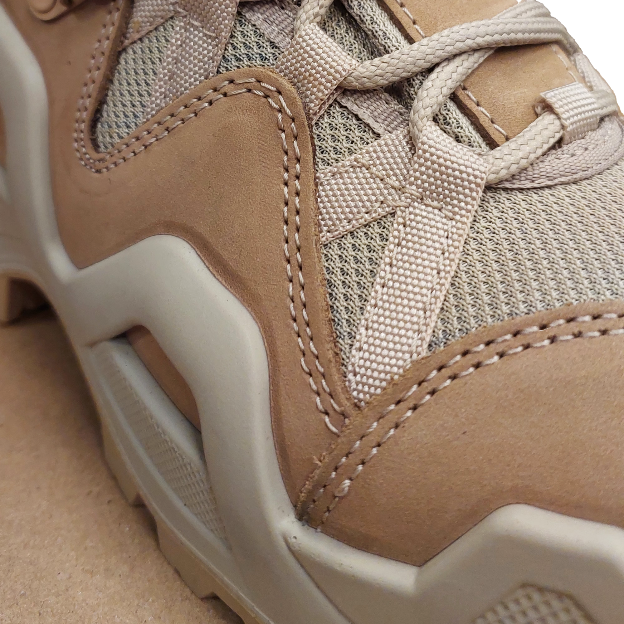 Vaneda 1492 Erkek Bej Kaydırmaz Tabanlı Su Geçirmez Kısa Nubuk Deri Bot