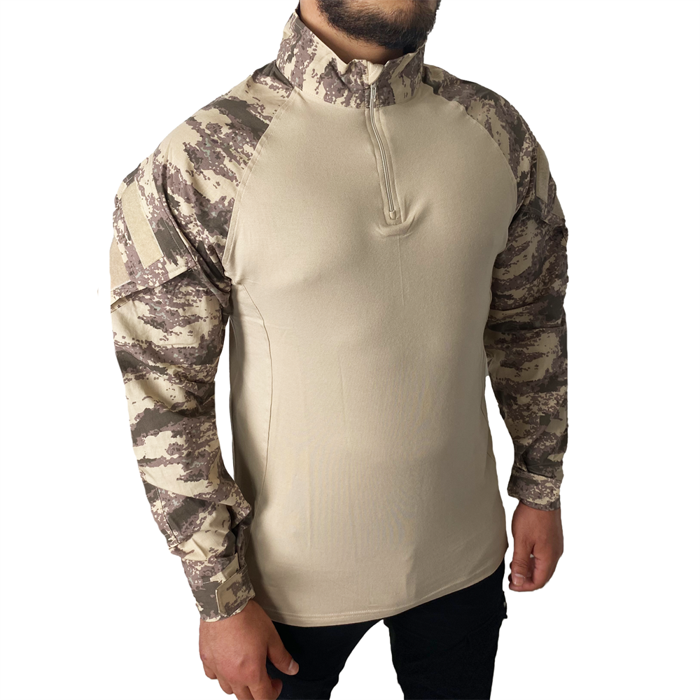 2 Cepli Kamuflaj Airsoft Operasyon Tişörtü