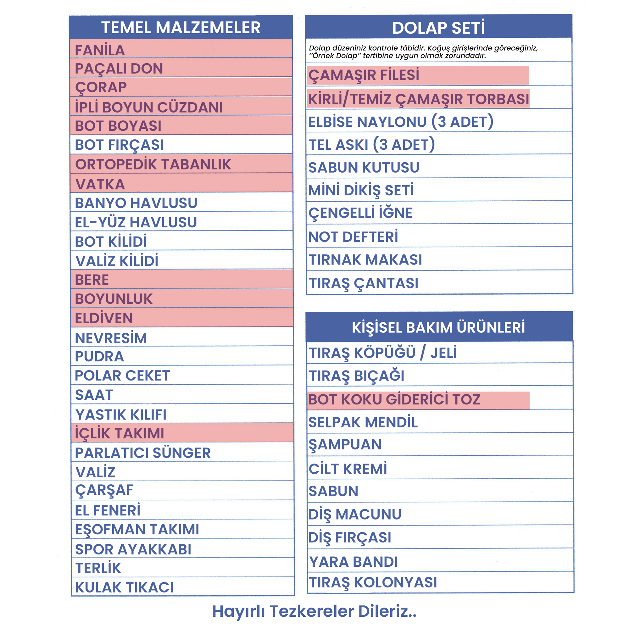 3lü Kışlık Acemi Bedelli Asker Seti, Kışlık Askeri Malzeme Paketi, Asker Malzemeleri