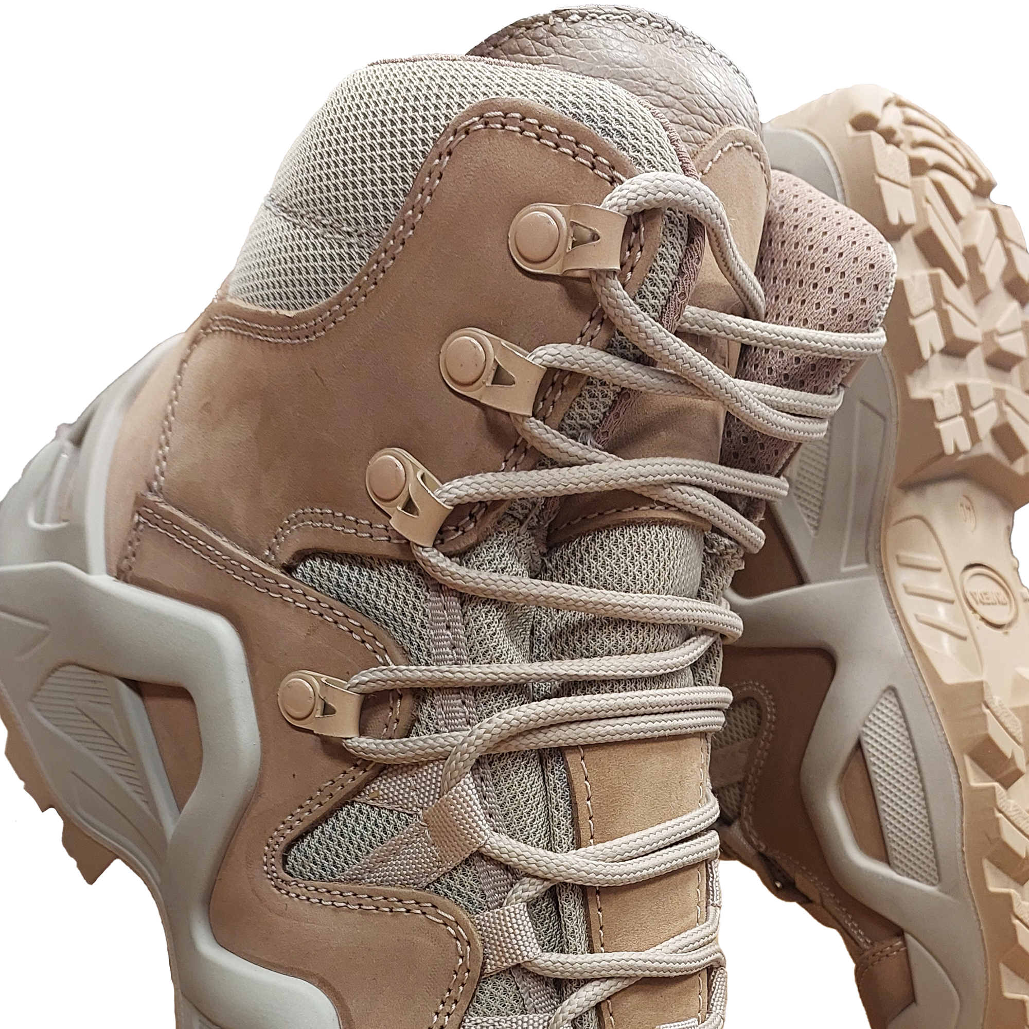 Vaneda 1492 Erkek Bej Kaydırmaz Tabanlı Su Geçirmez Kısa Nubuk Deri Bot