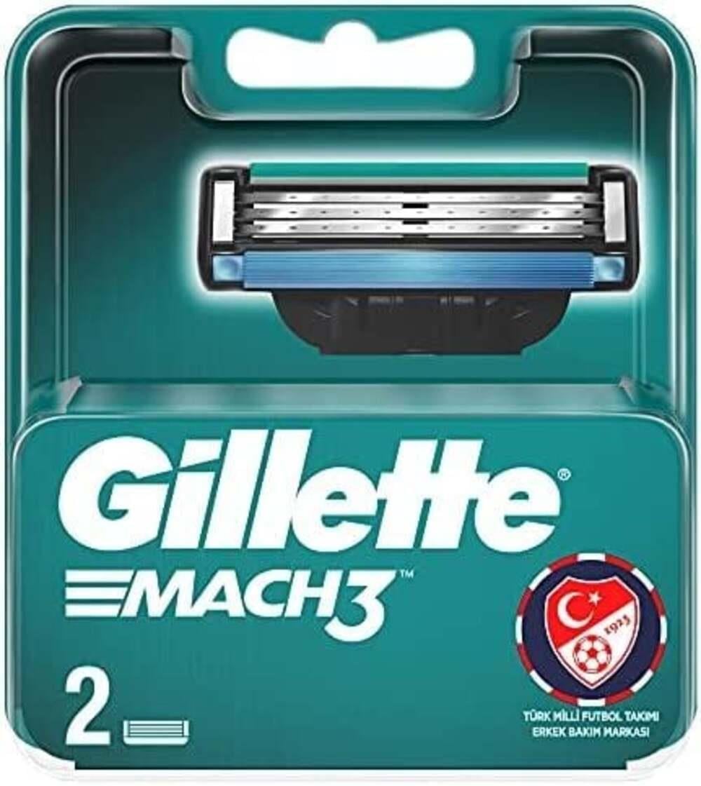Gillette Mach 3 2'li Yedek Tıraş Bıçağı | Tıraş Biçağı Modelleri ve Fiyatları | Şimşekoğlu Askeri Malzeme