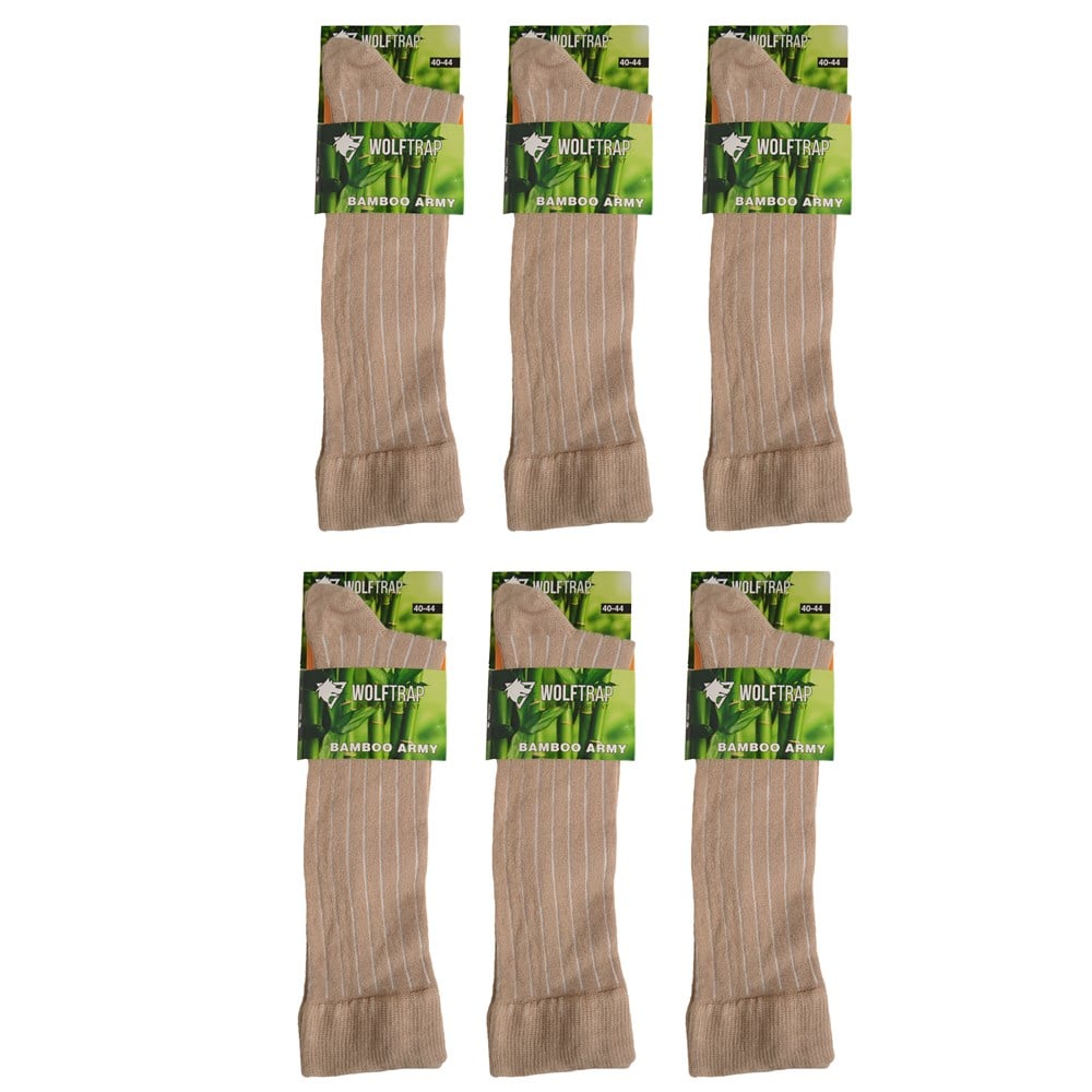 6lı Yazlık Bambu Çorap Kum Rengi, Yazlık Bambu Çorap, Askeri Çorap
