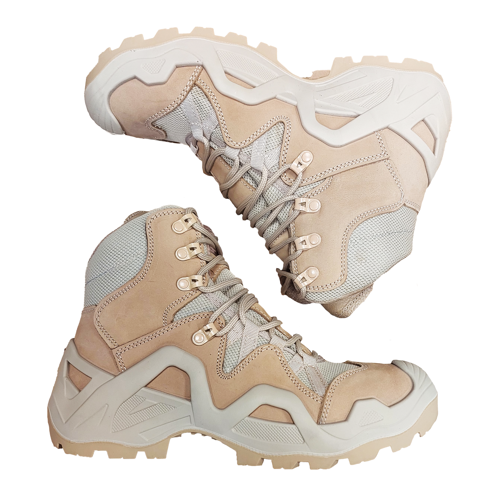 Vaneda 1492 Erkek Bej Kaydırmaz Tabanlı Su Geçirmez Kısa Nubuk Deri Bot