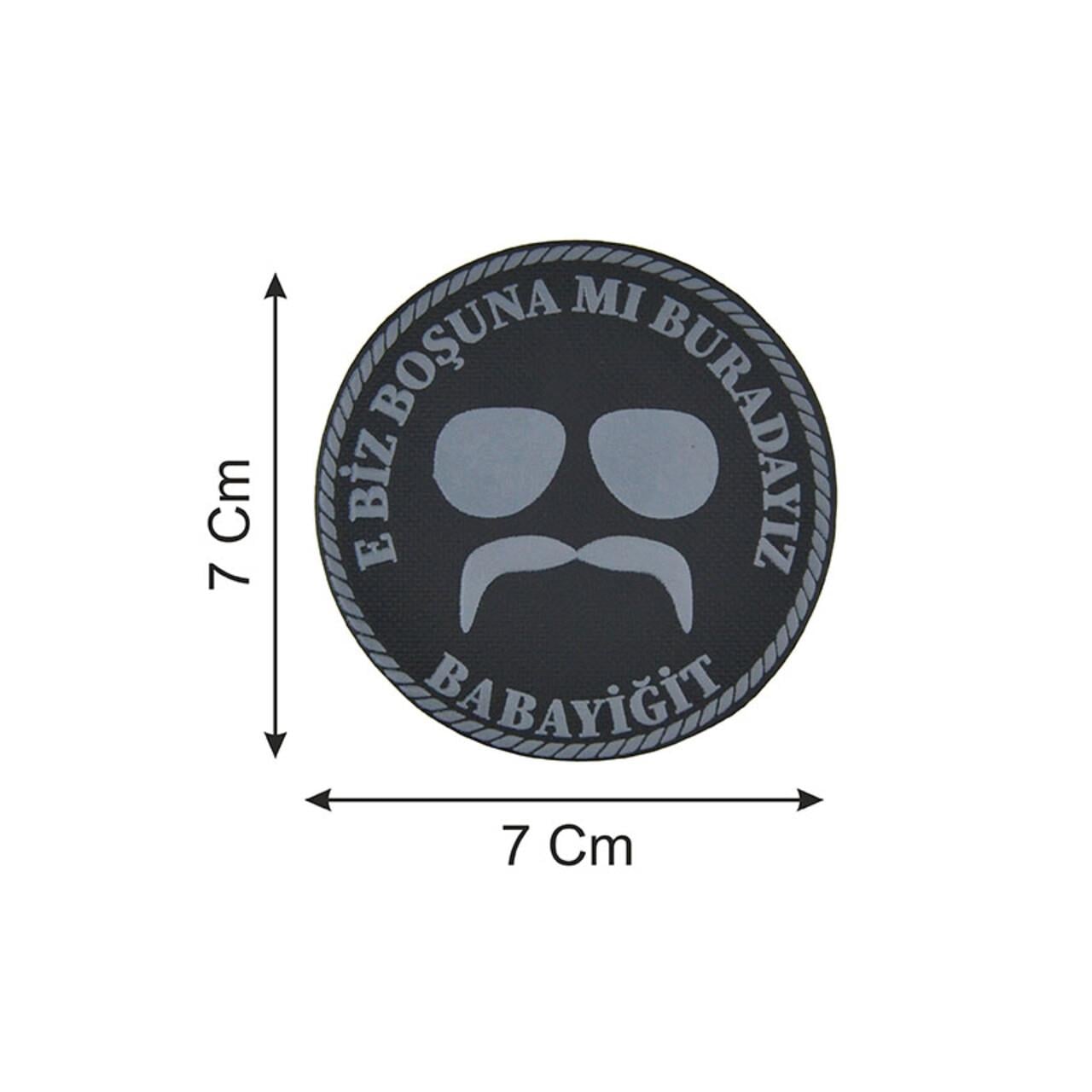 Kurtlar Vadisi Pala Peç, Biz Boşuna Mı Buradayız Babayiğit Yazılı Patch, Askeri Peç