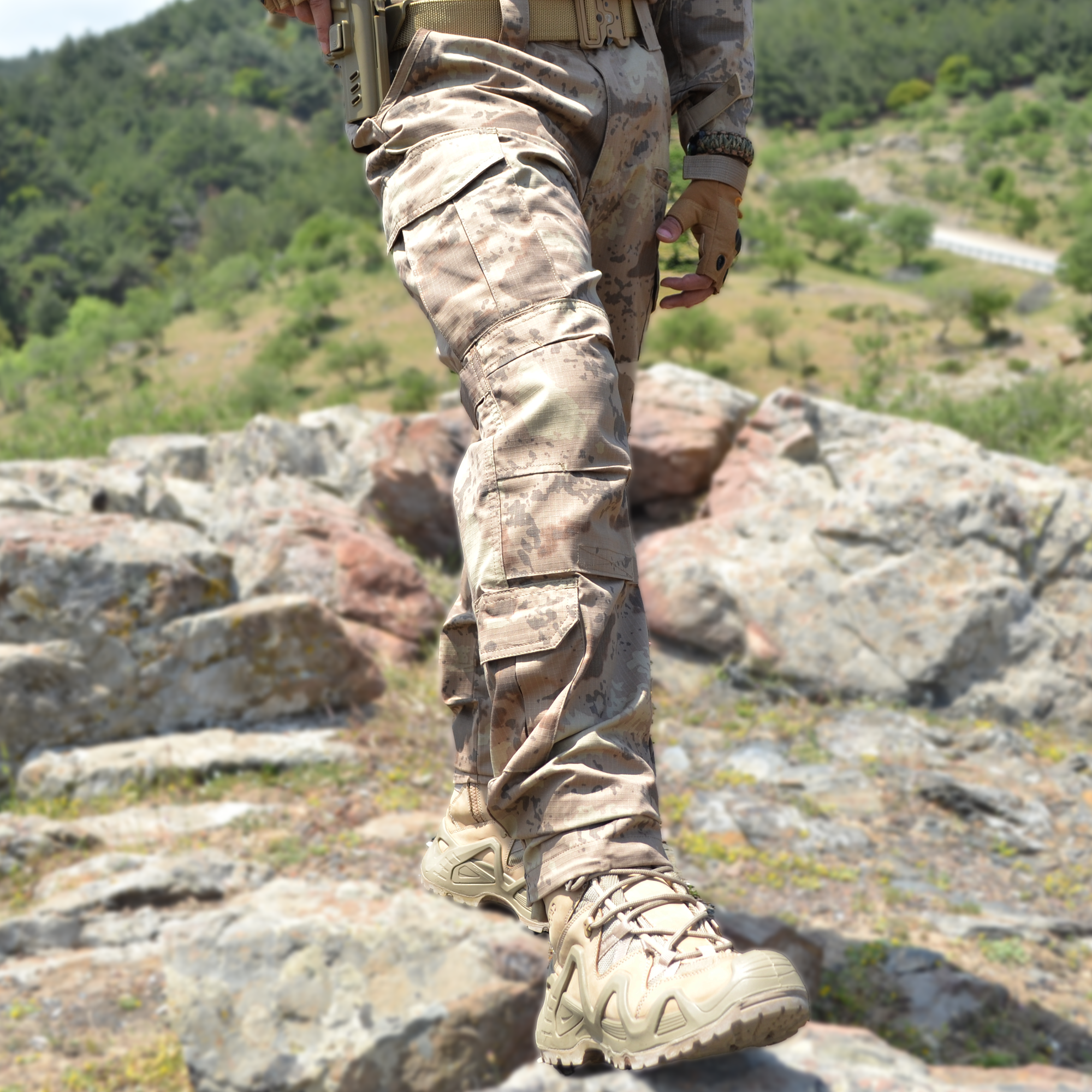 (ESKİ SERİ) Jandarma Kamuflaj Operasyon Takım, Operasyon Combat Tişörtü Kamuflaj Pantolon 