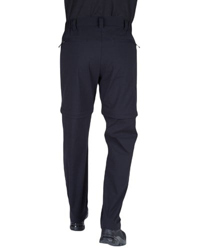 Alpinist Rogue Şort Olabilen Siyah Trekking Pantolon