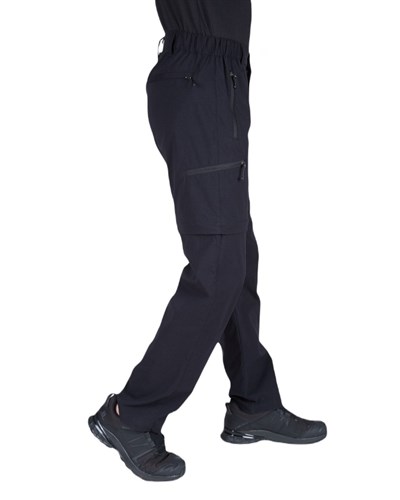 Alpinist Rogue Şort Olabilen Siyah Trekking Pantolon