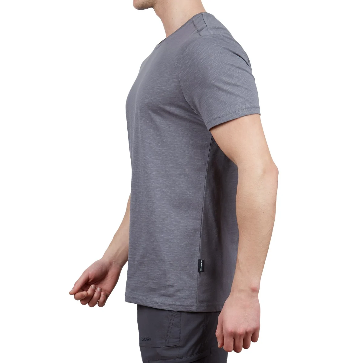 Alpinist Yazlık Kısa Kol Antrasit Basic Tshirt