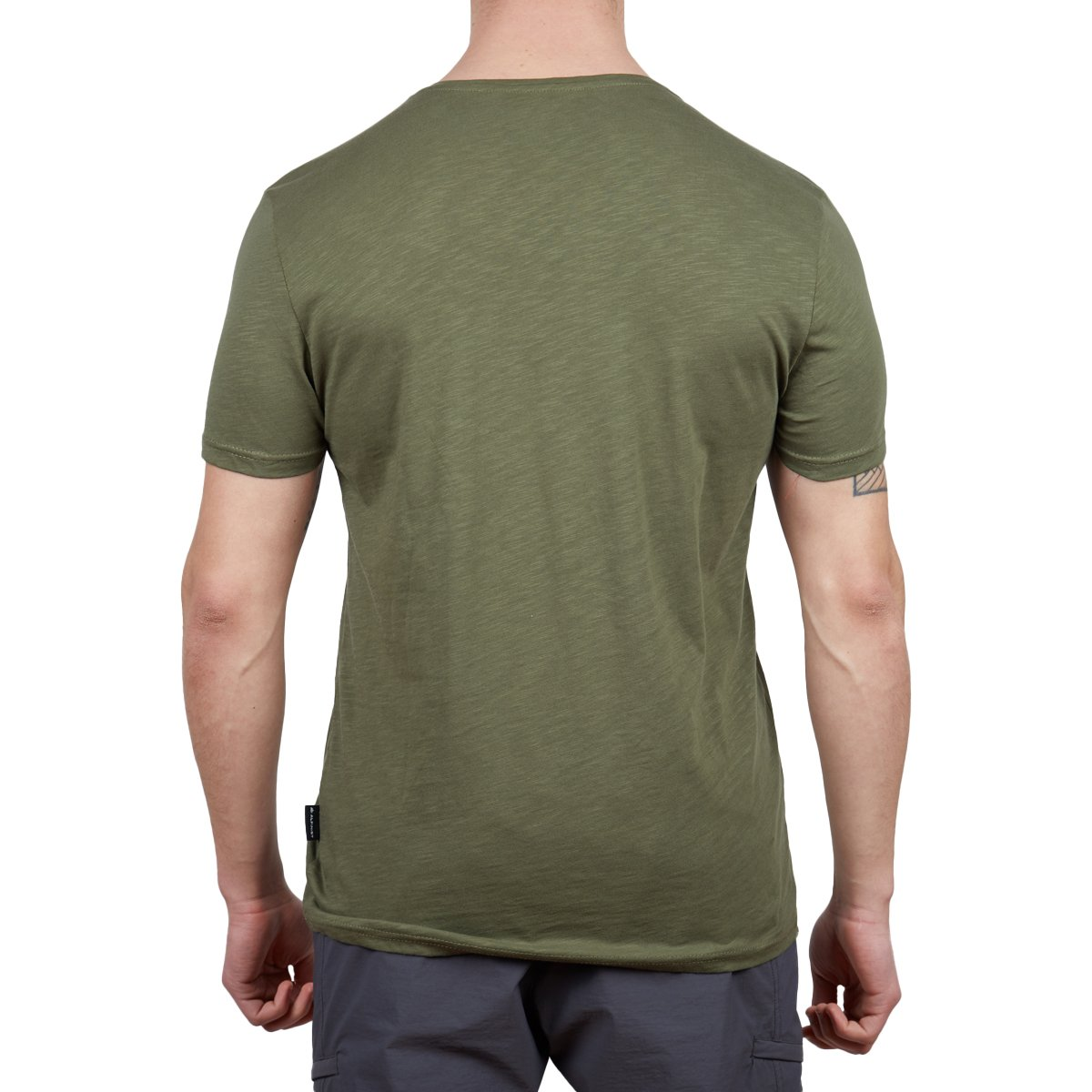 Alpinist Yazlık Kısa Kol Haki Basic Tshirt