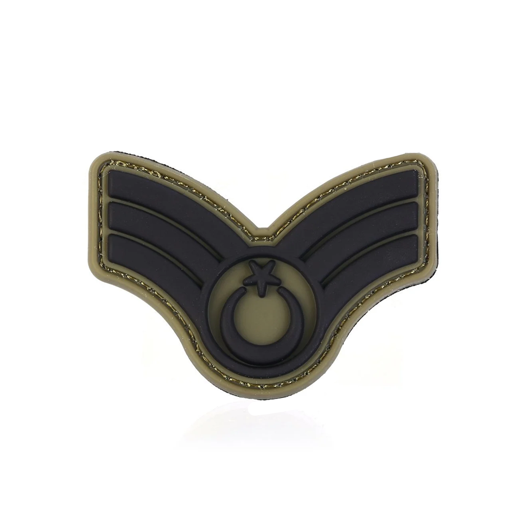 Astsubay Kıdemli Çavuş 3D Silikon Patch Arma Haki | Şimşekoğlu Askeri Malzeme