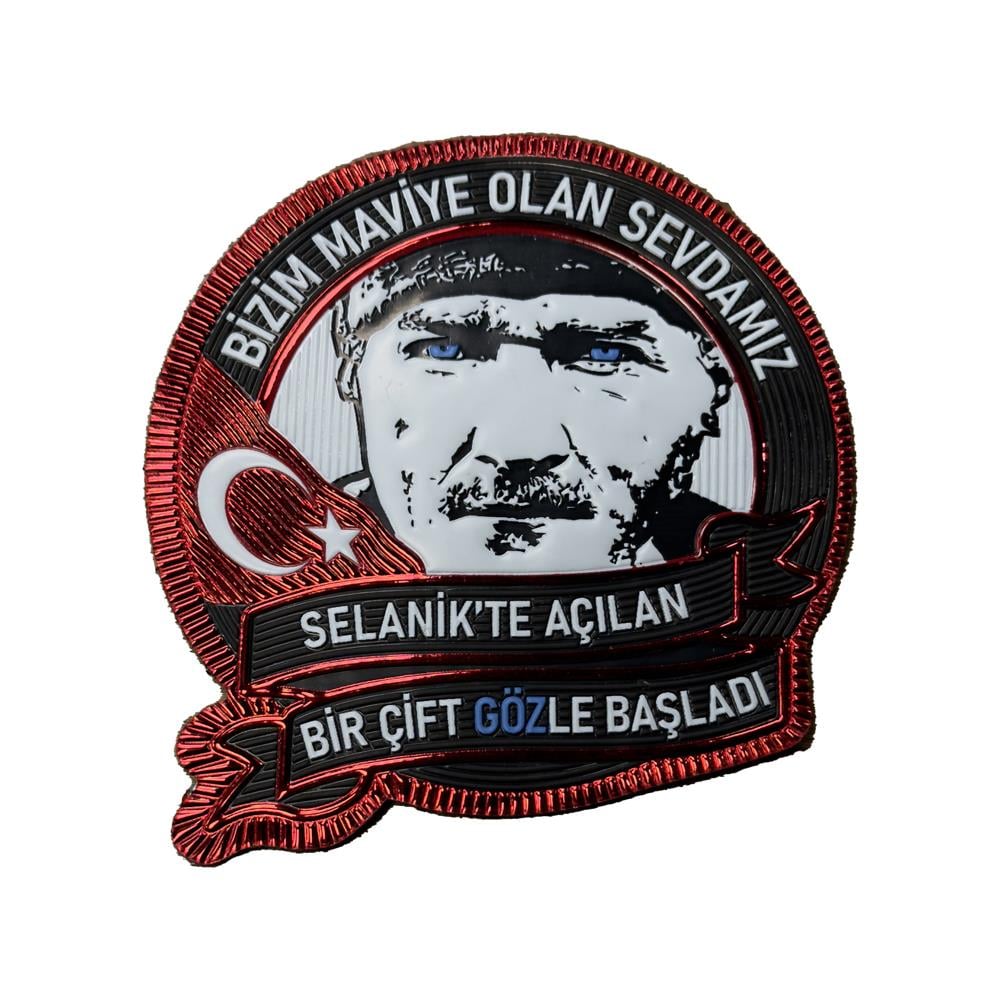 Atatürk Maviye Olan Sevdamız Cırtlı Peç, Askeri Arma | Peç Modelleri ve Fiyatları | Askeri Armalar
