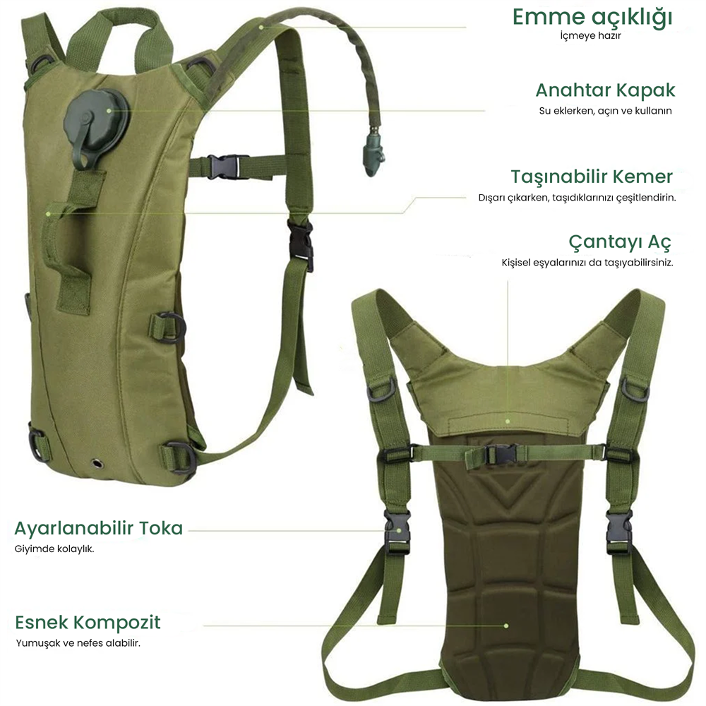 Camelbak Suluk Sırt Çantası Bej 2LT, Suluklu Çanta