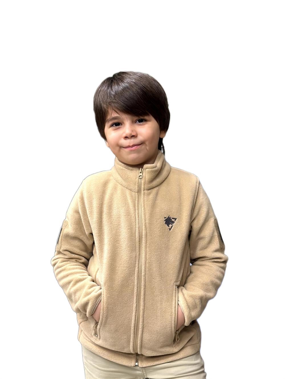 Çocuk Taktikal Polar Bej