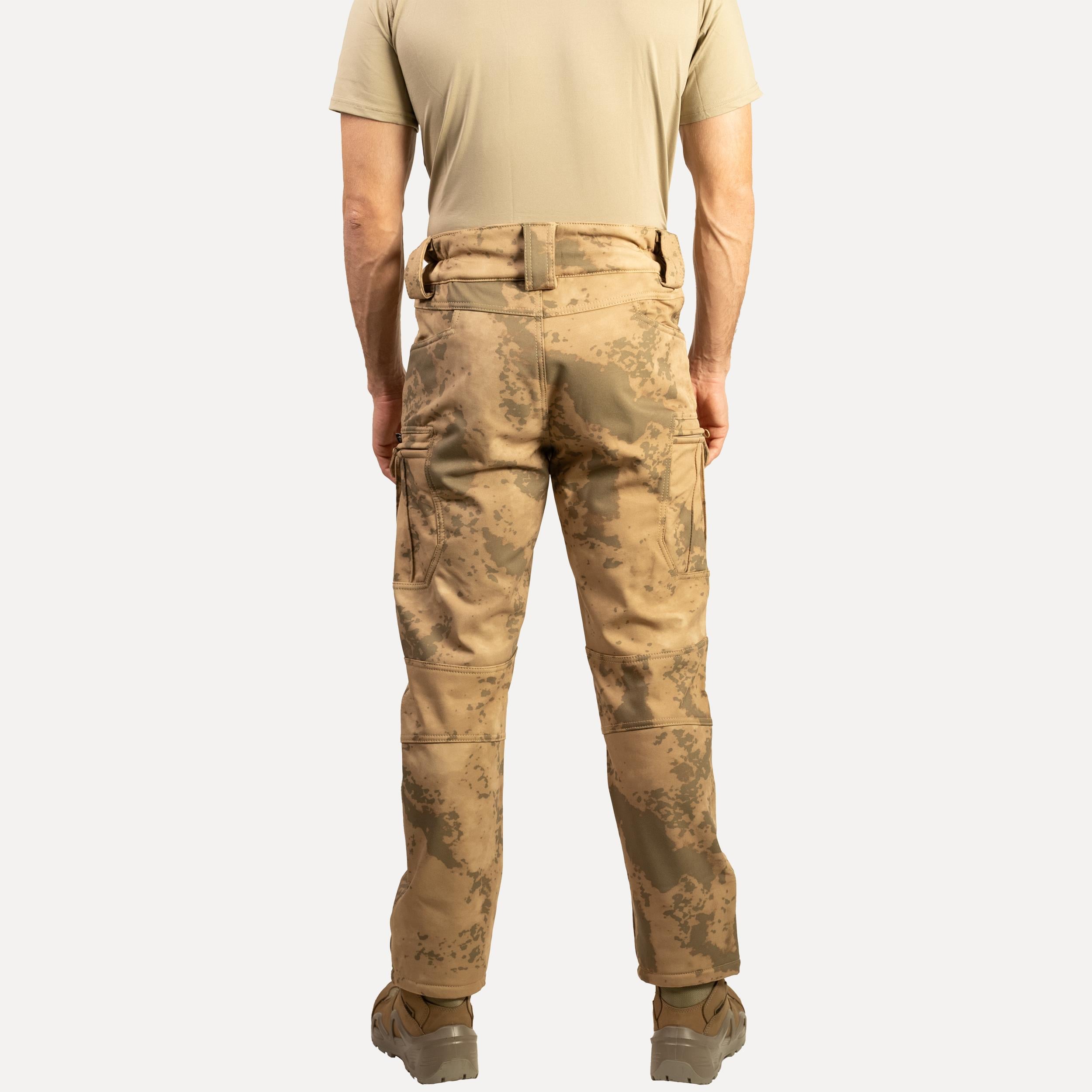 Jandarma Kamuflaj Desenli 1062 8 Cepli Softshell Pantolon