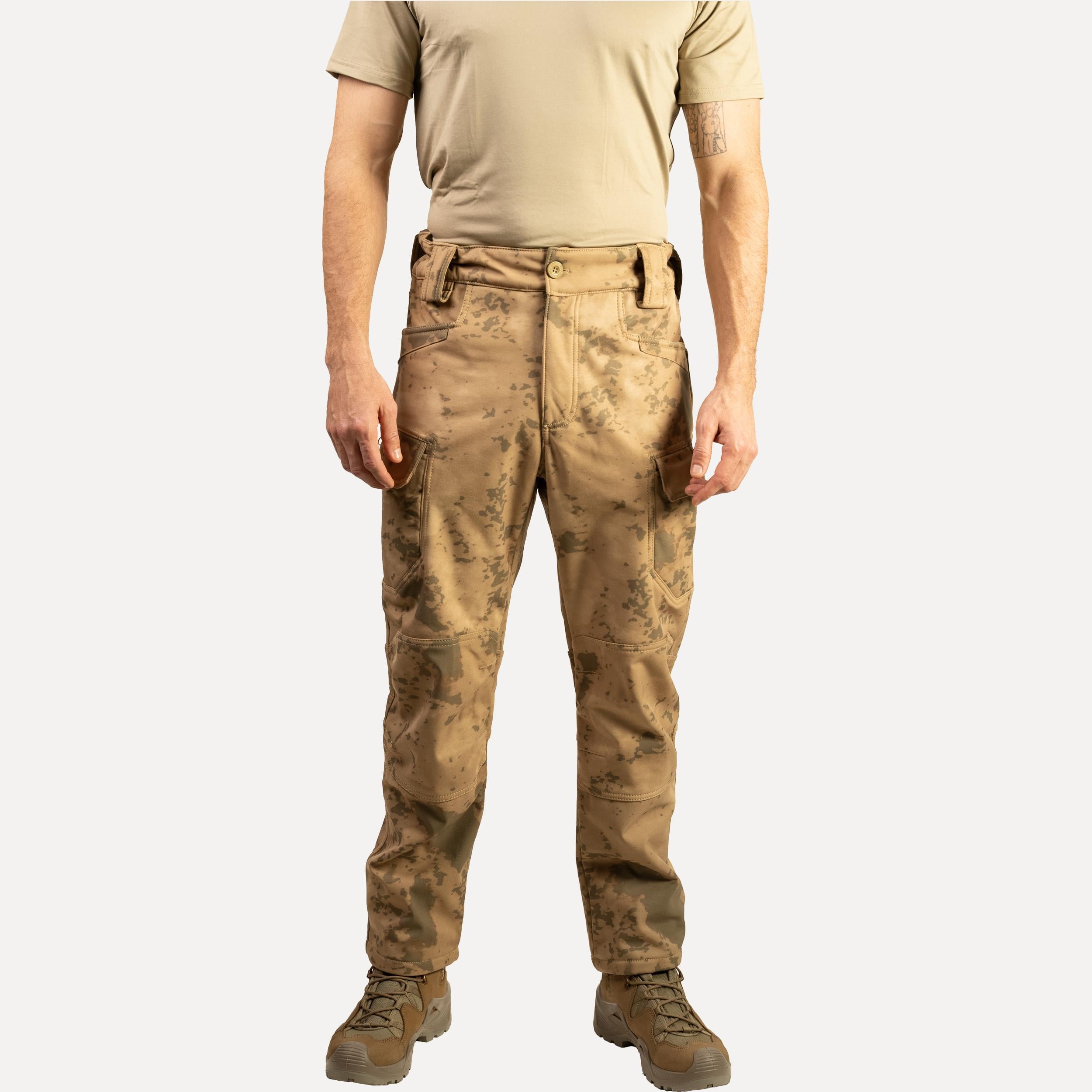 Jandarma Kamuflaj Desenli 1062 8 Cepli Softshell Pantolon