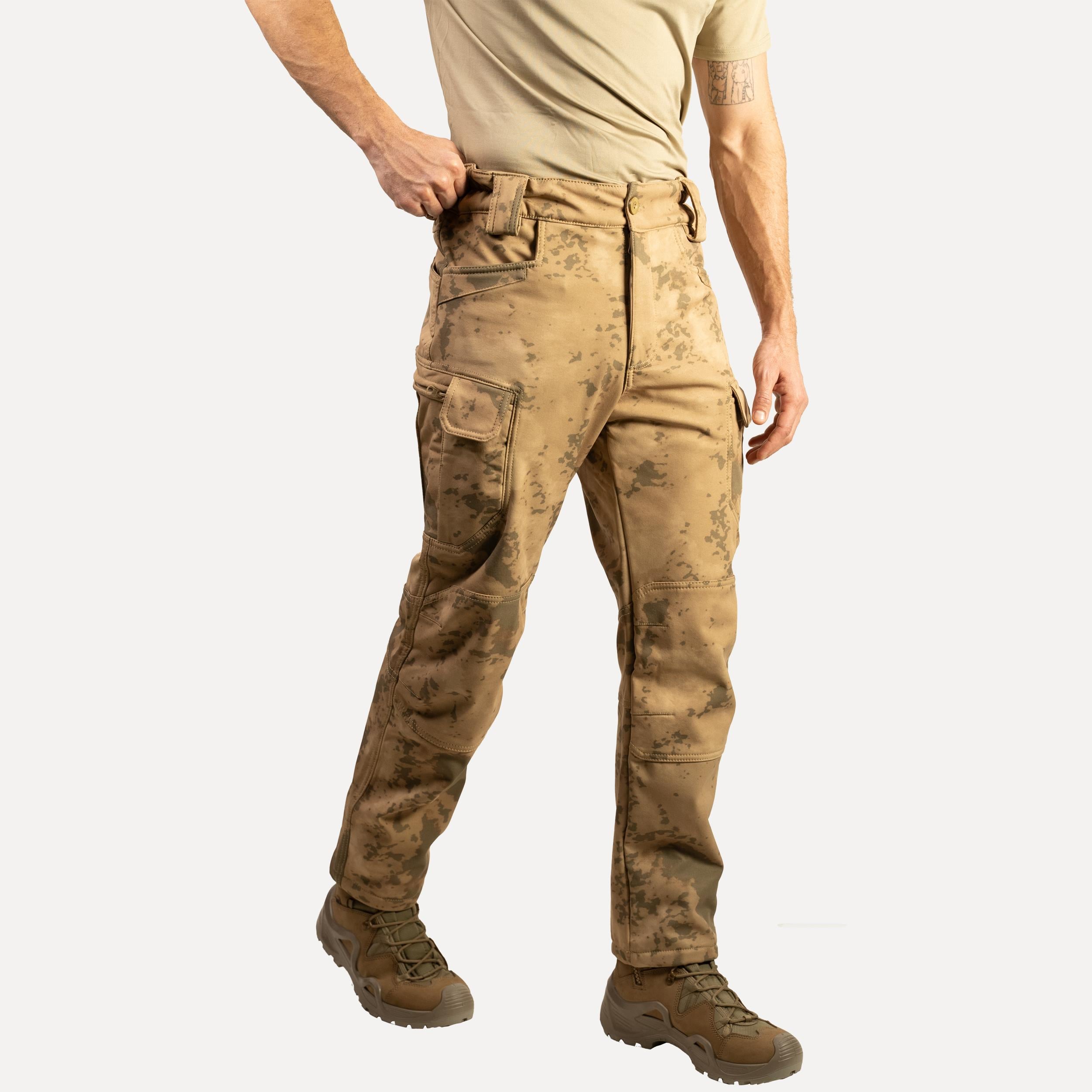 Jandarma Kamuflaj Desenli 1062 8 Cepli Softshell Pantolon
