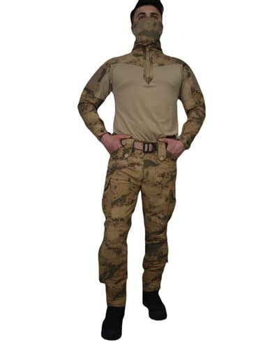Jandarma Kamuflaj Taktik Operasyon Tişörtü Combat & Pantolon Takımı