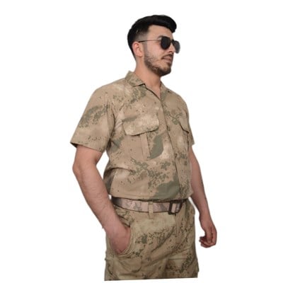 Jandarma Kamuflaj Kısa Kollu Yazlık Gömlek