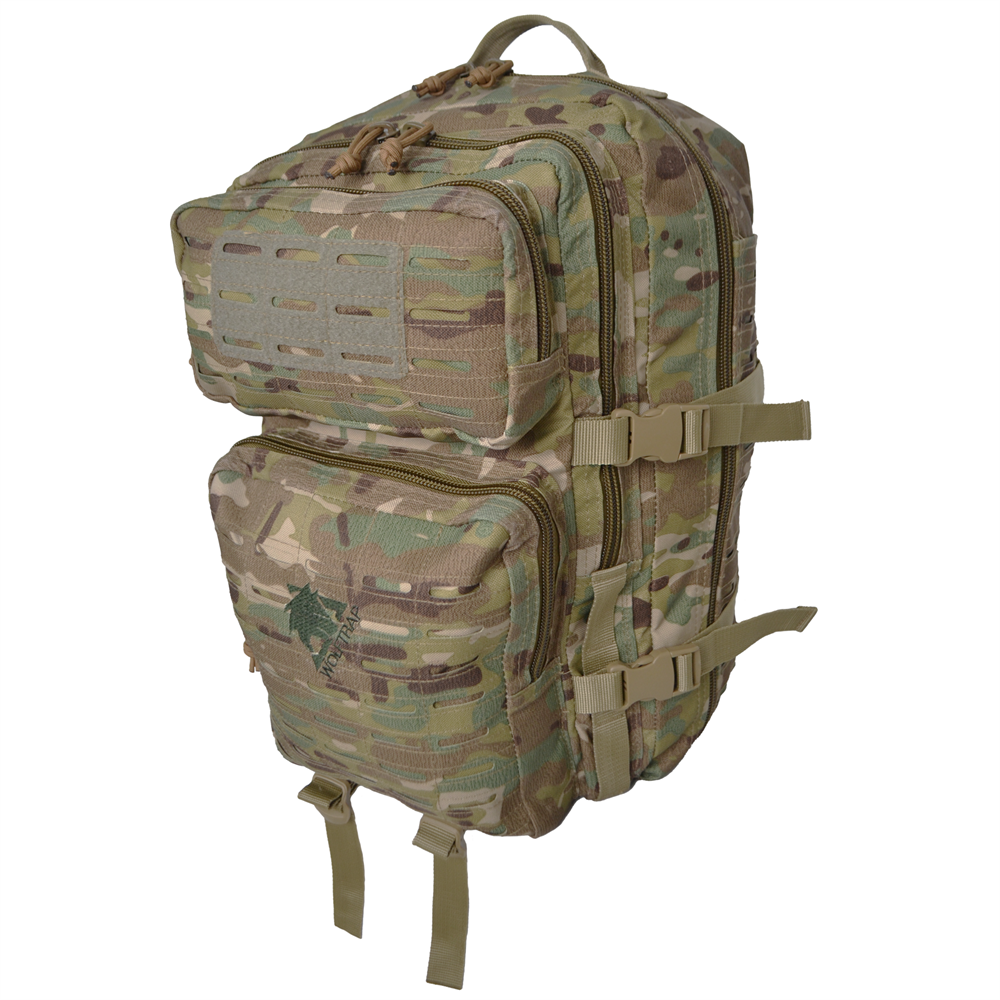 Lazer Kesim 45 Litre Multicam Kamuflaj Desenli Sırt Çantası, Taktik Çanta