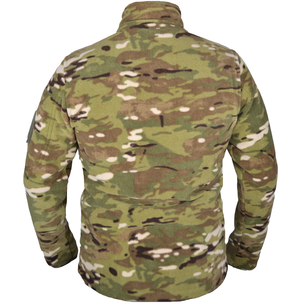 Multicam Kamuflaj Desenli 5 Cepli Polar Ceket, Soğuktan Koruyan Polar Mont