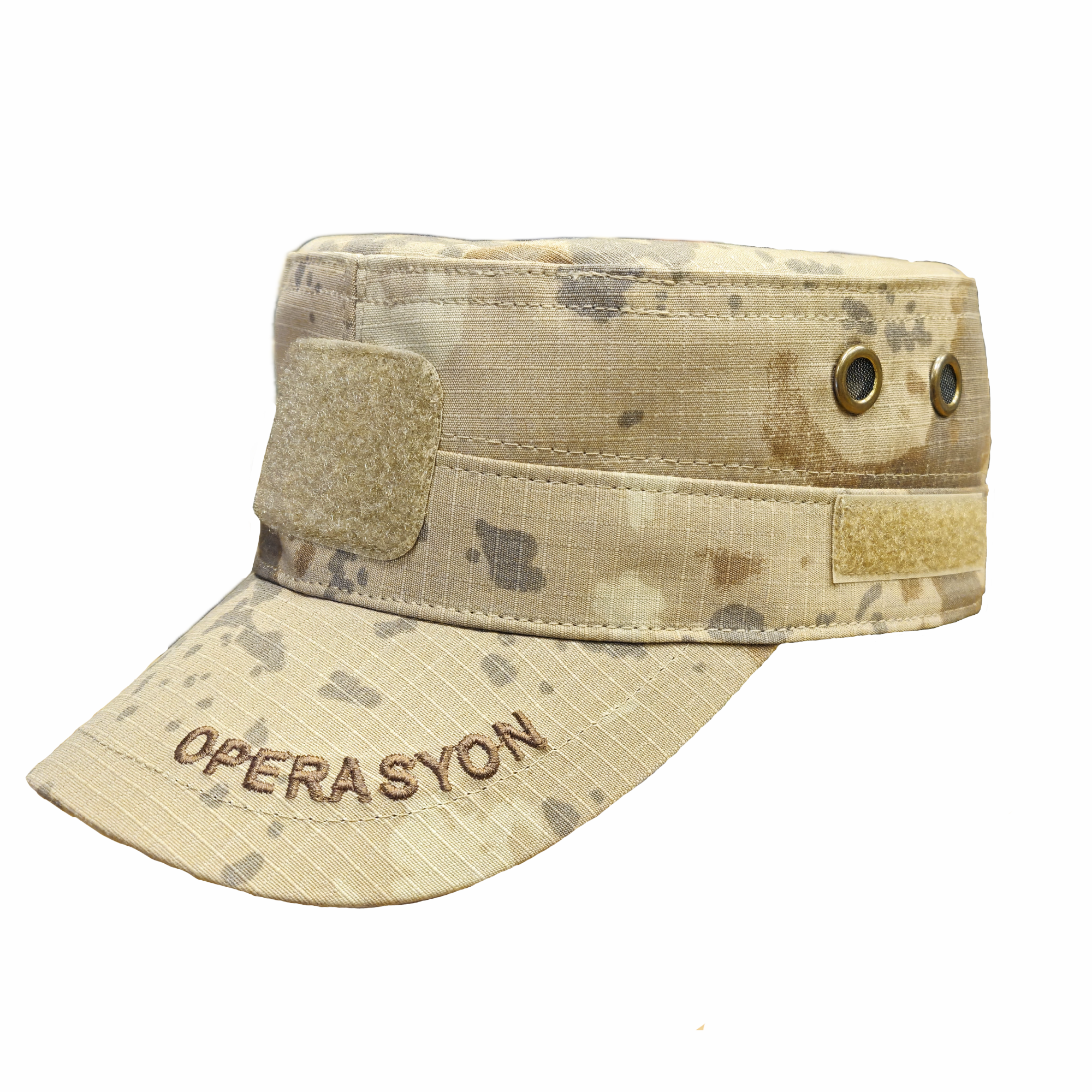 OPERASYON Yazılı Jandarma Kamuflaj Kep, BELDARAN Jandarma Operasyon Kepi Nakışlı Yazılı