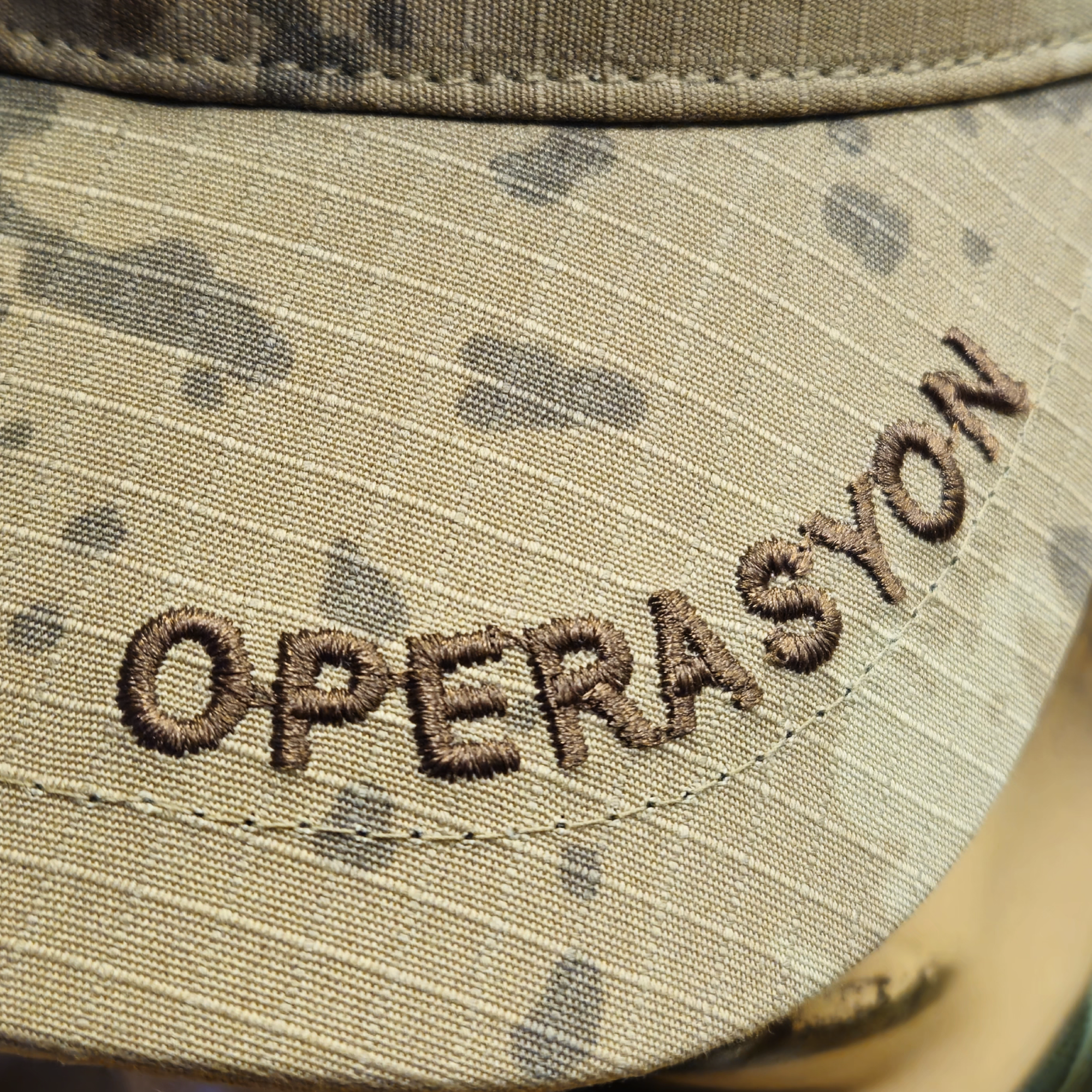 OPERASYON Yazılı Jandarma Kamuflaj Kep, BELDARAN Jandarma Operasyon Kepi Nakışlı Yazılı