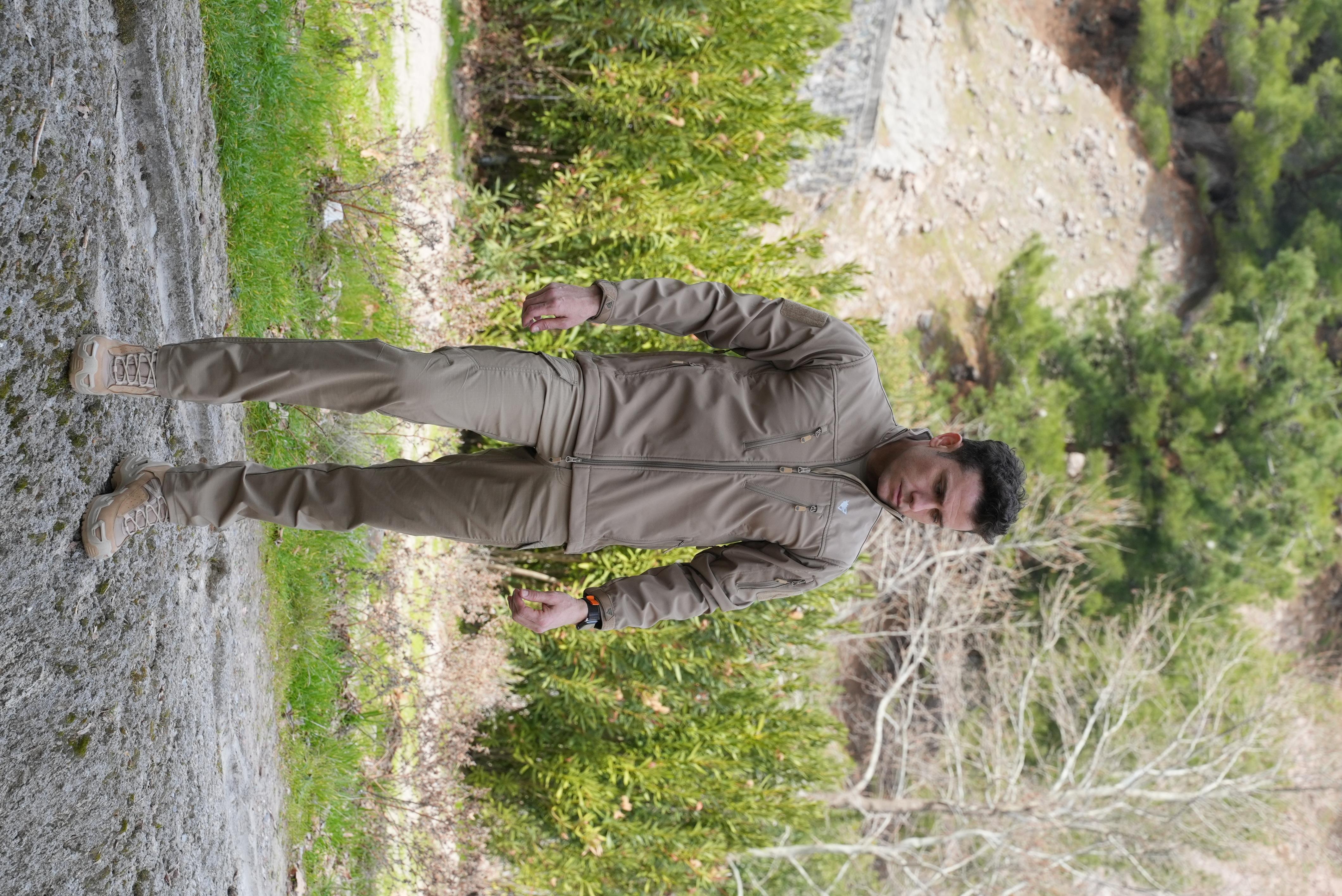 Altay Softshell Mont Bej 7 Cepli Su ve Rüzgar Geçirmez Mont