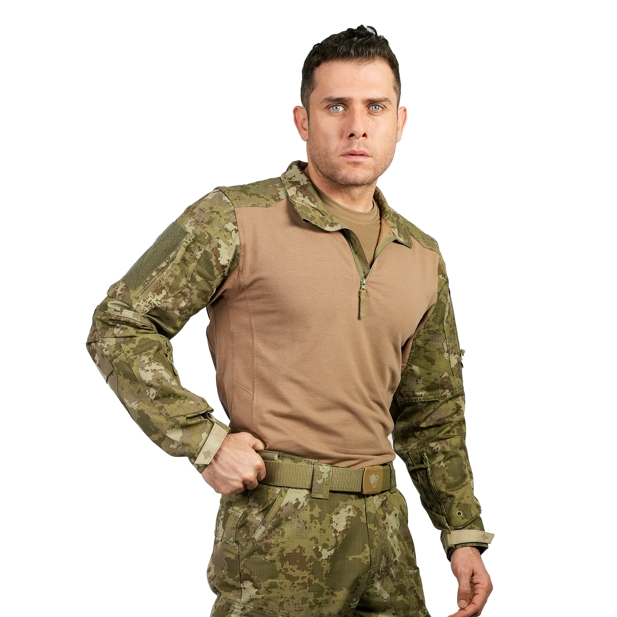 SUNGUR 4 Cepli Askeri Kamuflaj Combat Operasyon Tişörtü