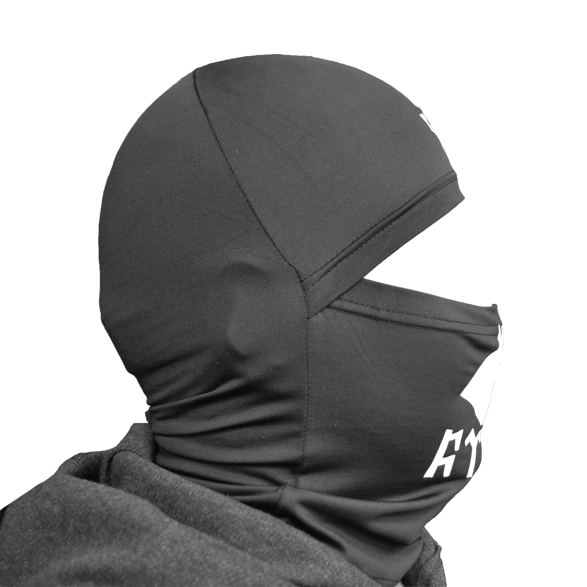 Türk Yazılı Kar Maskesi, Kurt Logolu Balaklava Maske, Göktürkçe Türk Yazılı Maske Siyah, Kask Altı Maske