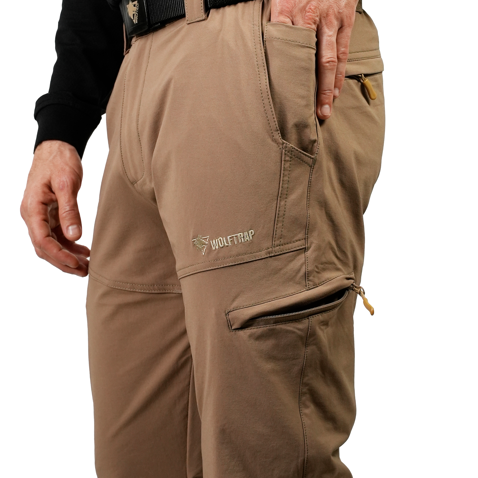 TURNA 8 Cepli Bej Taktik Pantolon, Esnek Outdoor Pantolon