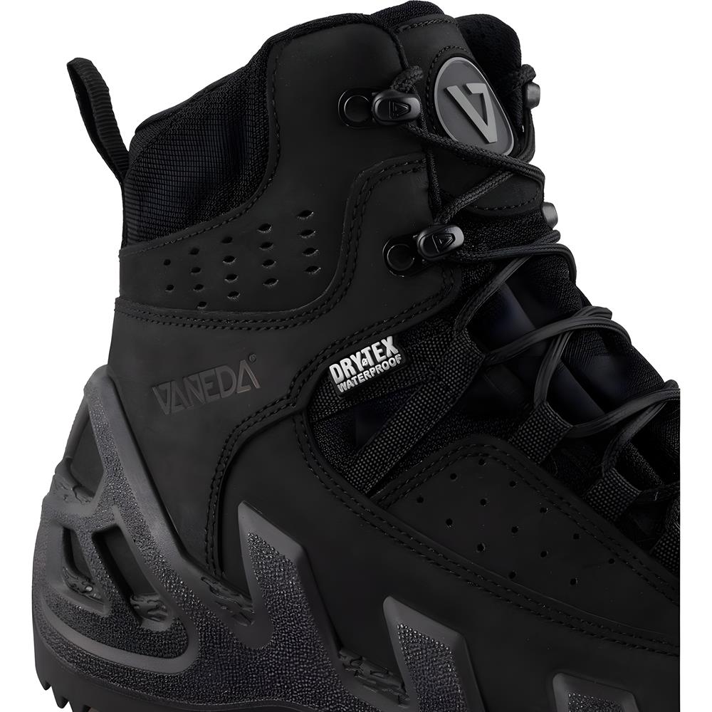 Vaneda 1192 Pro Mid On Duty Dry-Tex Su Geçirmez Siyah Nubuk Bot