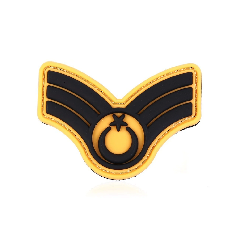 Astsubay Kıdemli Çavuş 3D Silikon Patch Bej