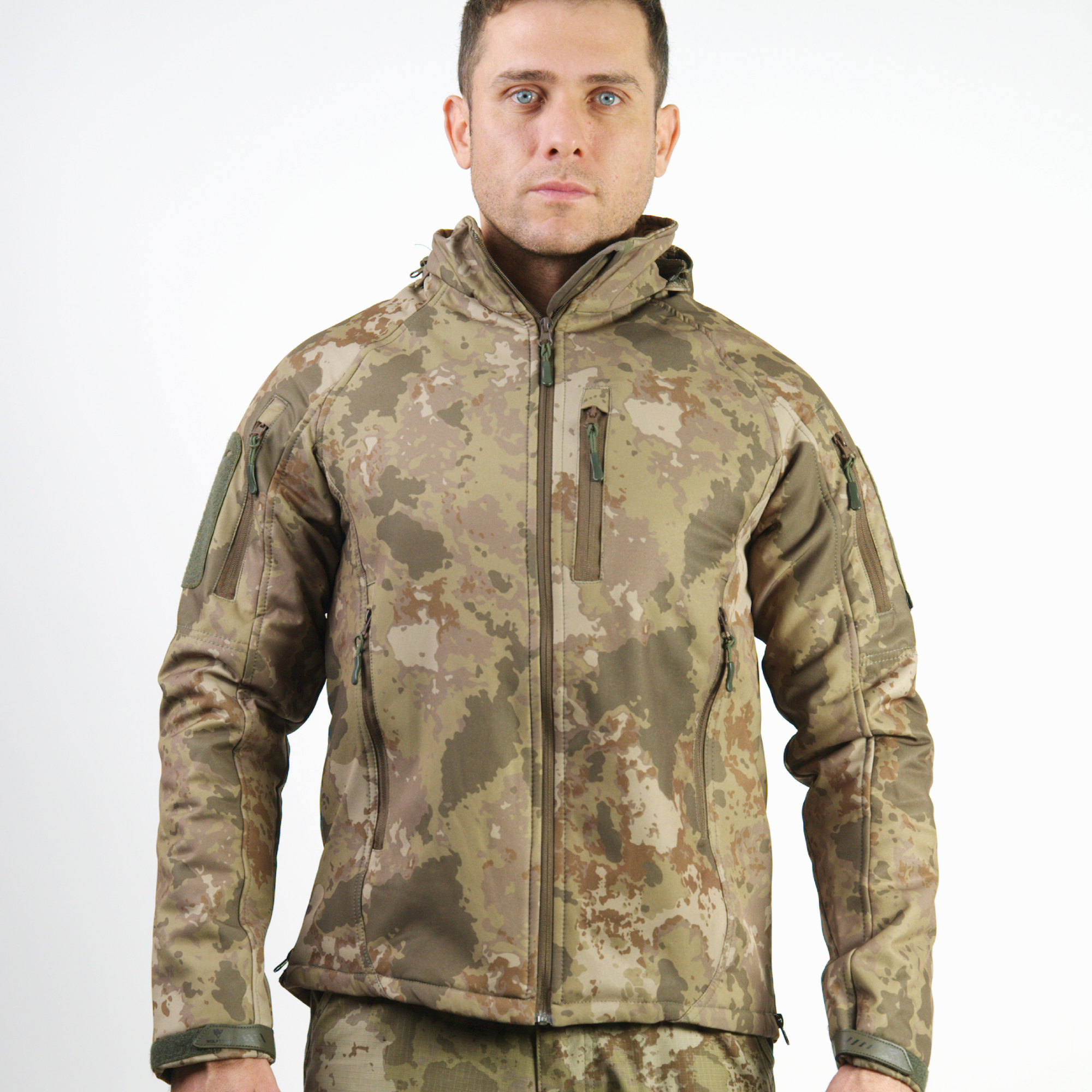 Wolftrap Askeri Kamuflaj Desenli Softshell Mont 4516 Su Rüzgar Geçirmez Mont