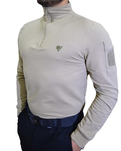 Outdoor Bej Drytouch Uzun Kollu T-Shirt
